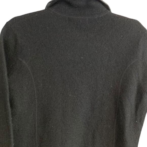 Womens Bice Black Australian Wool Full Zip Neutral Minimalist Jacket Size Small - Picture 7 of 16